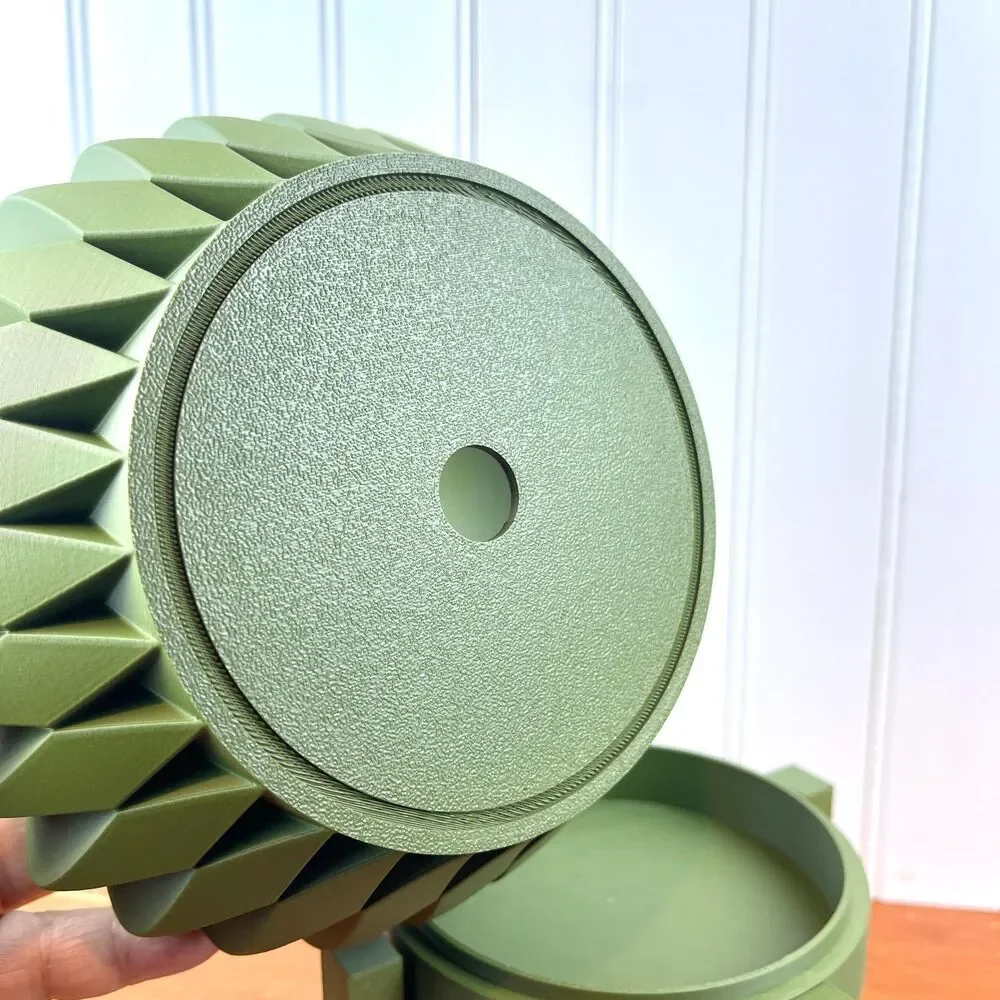 Sevi Indoor Planter Pot w/ Drainage Hole and Drip Tray, Houseplants